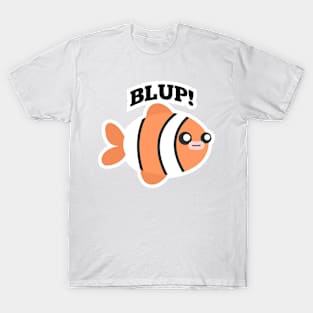 Fish Blup Cartoon T-Shirt